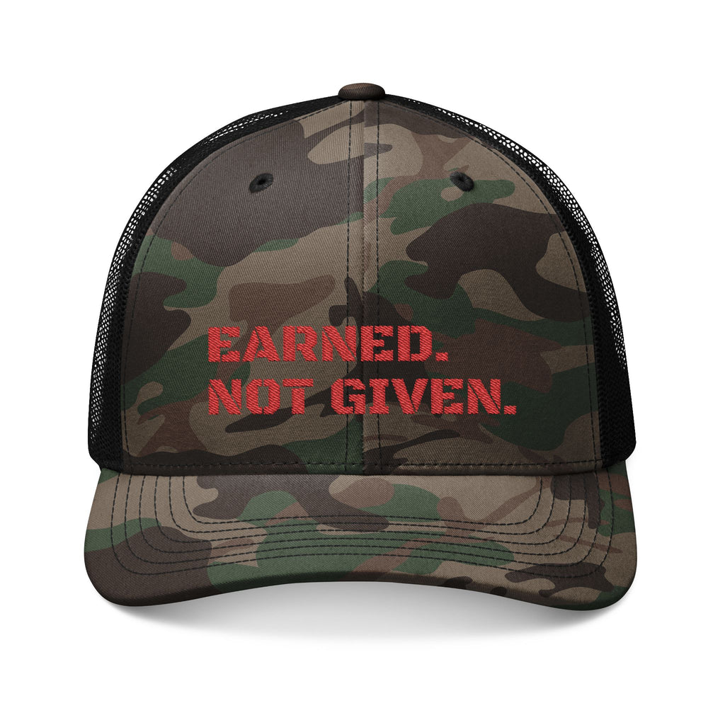 Earned. Not Given. — Signature Trucker Hat